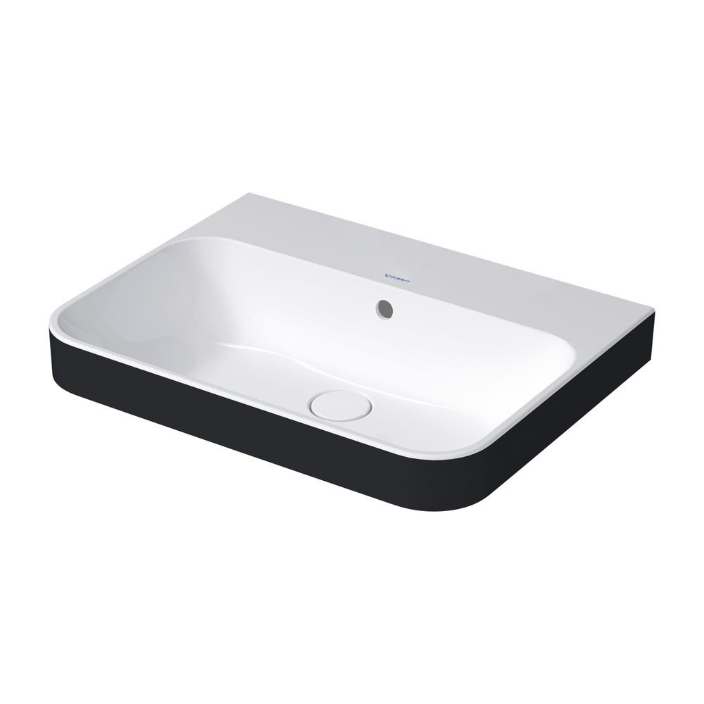 Duravit Happy D.2 Plus Aufsatzbecken 600mm, Weiß, WonderGliss, Rechteckig, mit HLB... DURAVIT-23606061601 4053424897028 (Abb. 1)