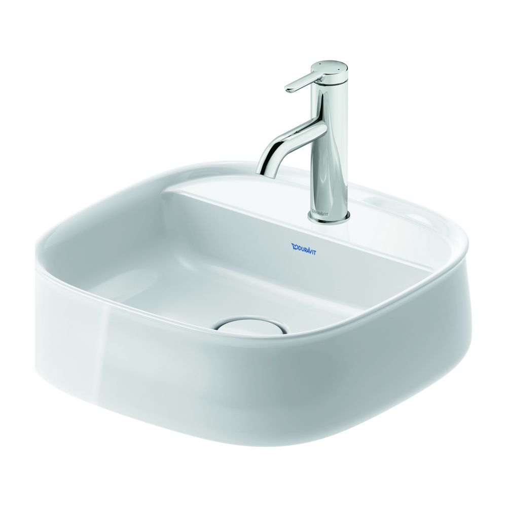 Duravit Zencha Aufsatzbecken 420mm, Weiß Hochglanz, WonderGliss, DuraCeram, Quadra... DURAVIT-23744200711 4063382132376 (Abb. 5)