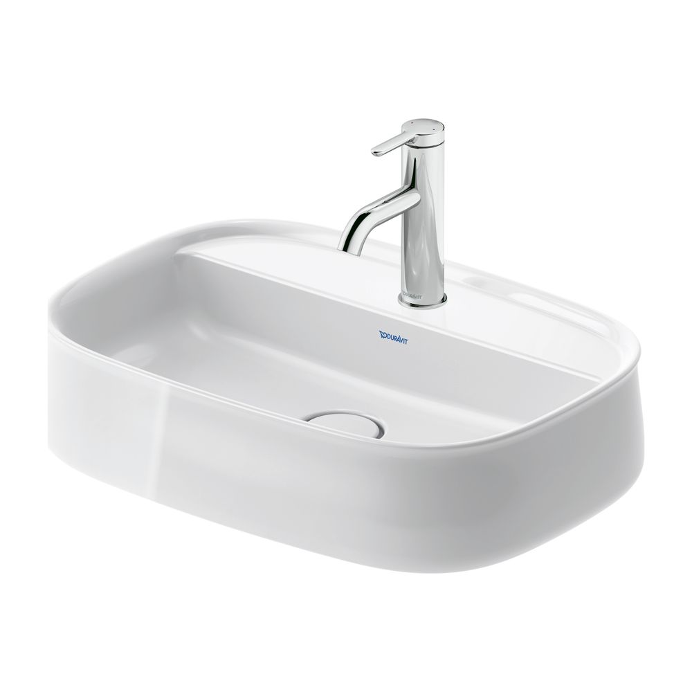 Duravit Zencha Aufsatzbecken 550mm, Weiß Hochglanz, WonderGliss, DuraCeram, Rechte... DURAVIT-23745500711 4063382132390 (Abb. 5)