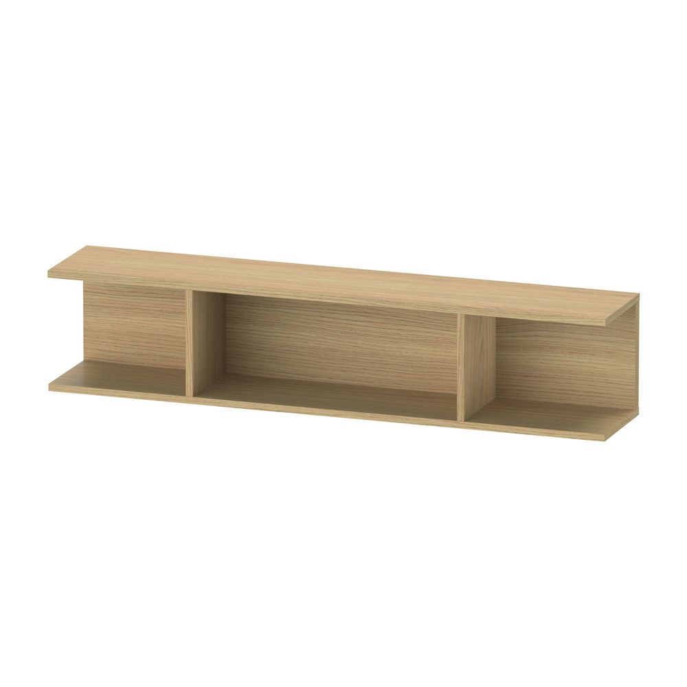 Duravit Ketho.2 Wandregal 150x800x170mm, Natur Eiche, 3 offene Fächer, wandhän... DURAVIT-K21208030300000 4063382811714 (Abb. 1)
