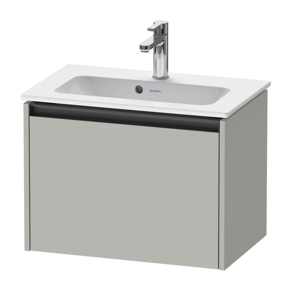 Duravit Ketho.2 Waschtischunterbau wandh. 390x610x440mm, Compact Betongrau Mat... DURAVIT-K25055007070000 4063382812490 (Abb. 1)
