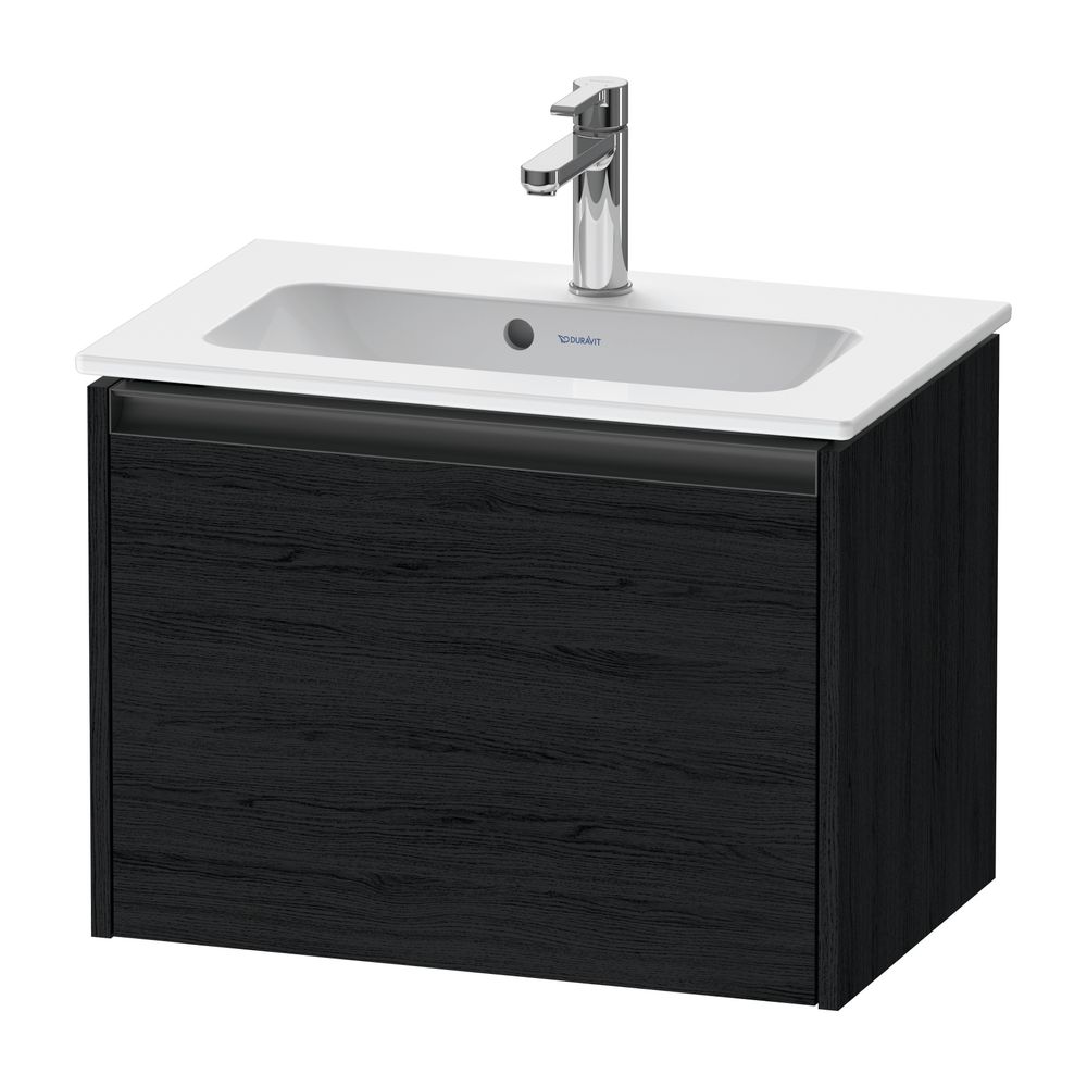 Duravit Ketho.2 Waschtischunterbau wandh. 390x610x440mm, Compact Eiche Mattsch... DURAVIT-K25055016160000 4063382812506 (Abb. 1)