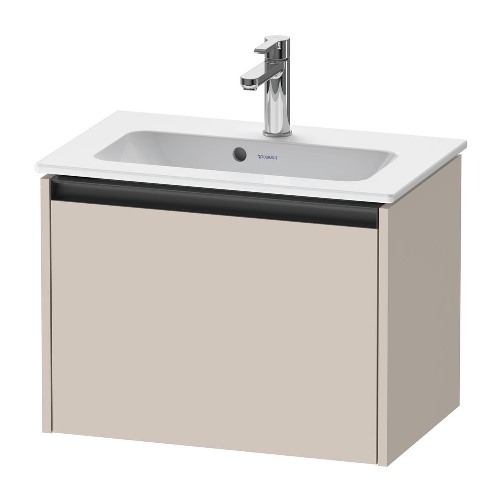 Duravit Ketho.2 Waschtischunterbau wandh. 390x610x440mm, Compact Taupe Matt, G... DURAVIT-K25055091910000 4063382812582 (Abb. 1)