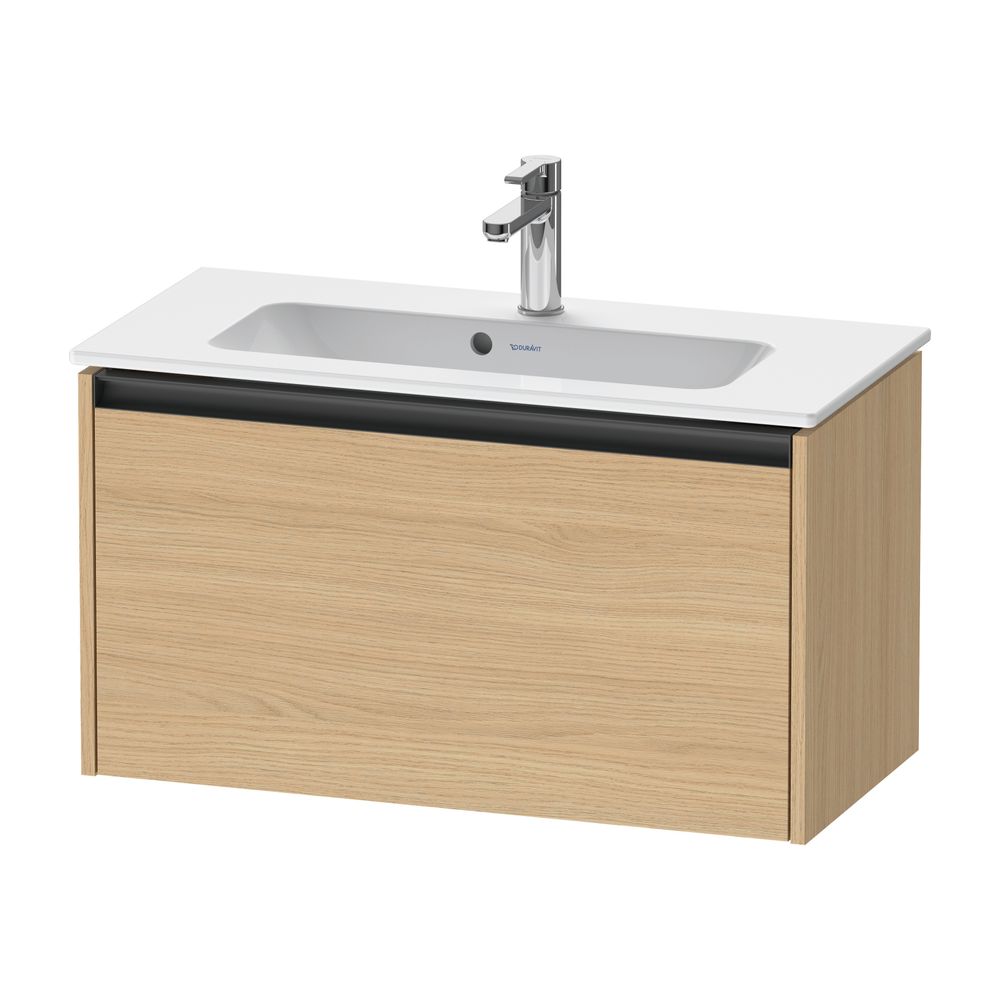 Duravit Ketho.2 Waschtischunterbau wandh. 390x810x440mm, Compact Natur Eiche M... DURAVIT-K25056030300000 4063382812681 (Abb. 1)