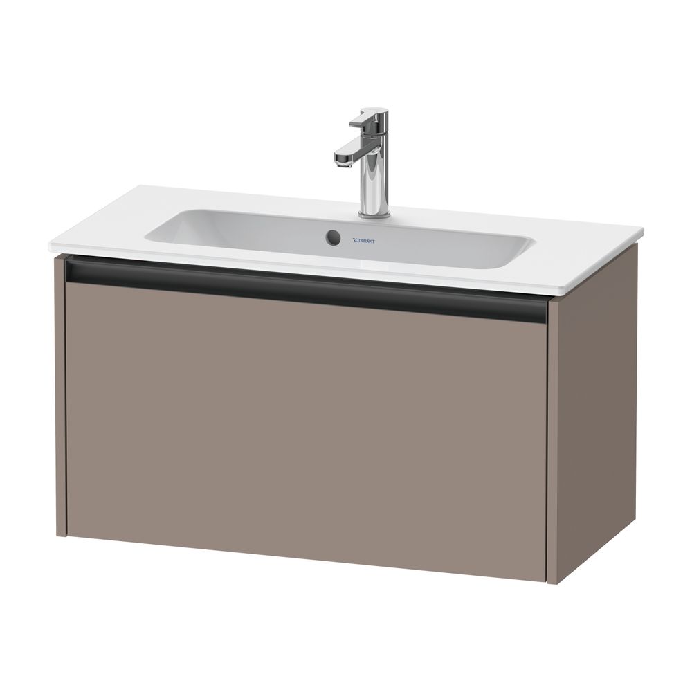 Duravit Ketho.2 Waschtischunterbau wandh. 390x810x440mm, Compact Basalt Matt, ... DURAVIT-K25056043430000 4063382812704 (Abb. 1)