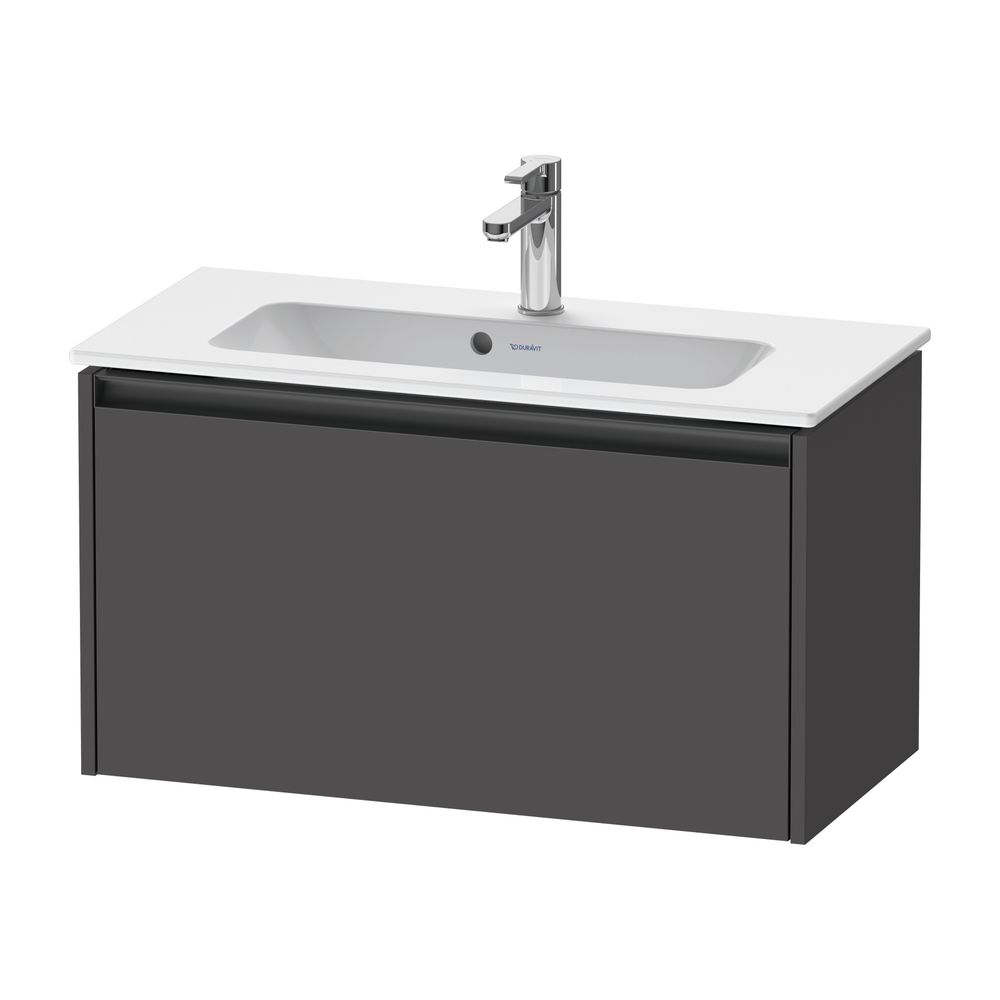Duravit Ketho.2 Waschtischunterbau wandh. 390x810x440mm, Compact Graphit Matt,... DURAVIT-K25056049490000 4063382812711 (Abb. 1)