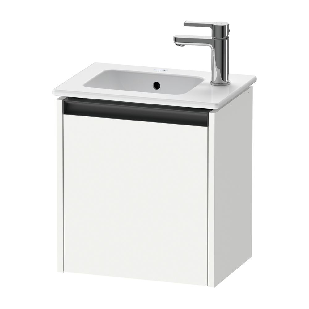 Duravit Ketho.2 Waschtischunterbau wandh. 292x410x440mm, R, Mattweiß, Griff An... DURAVIT-K25060R18180000 4063382834942 (Abb. 1)