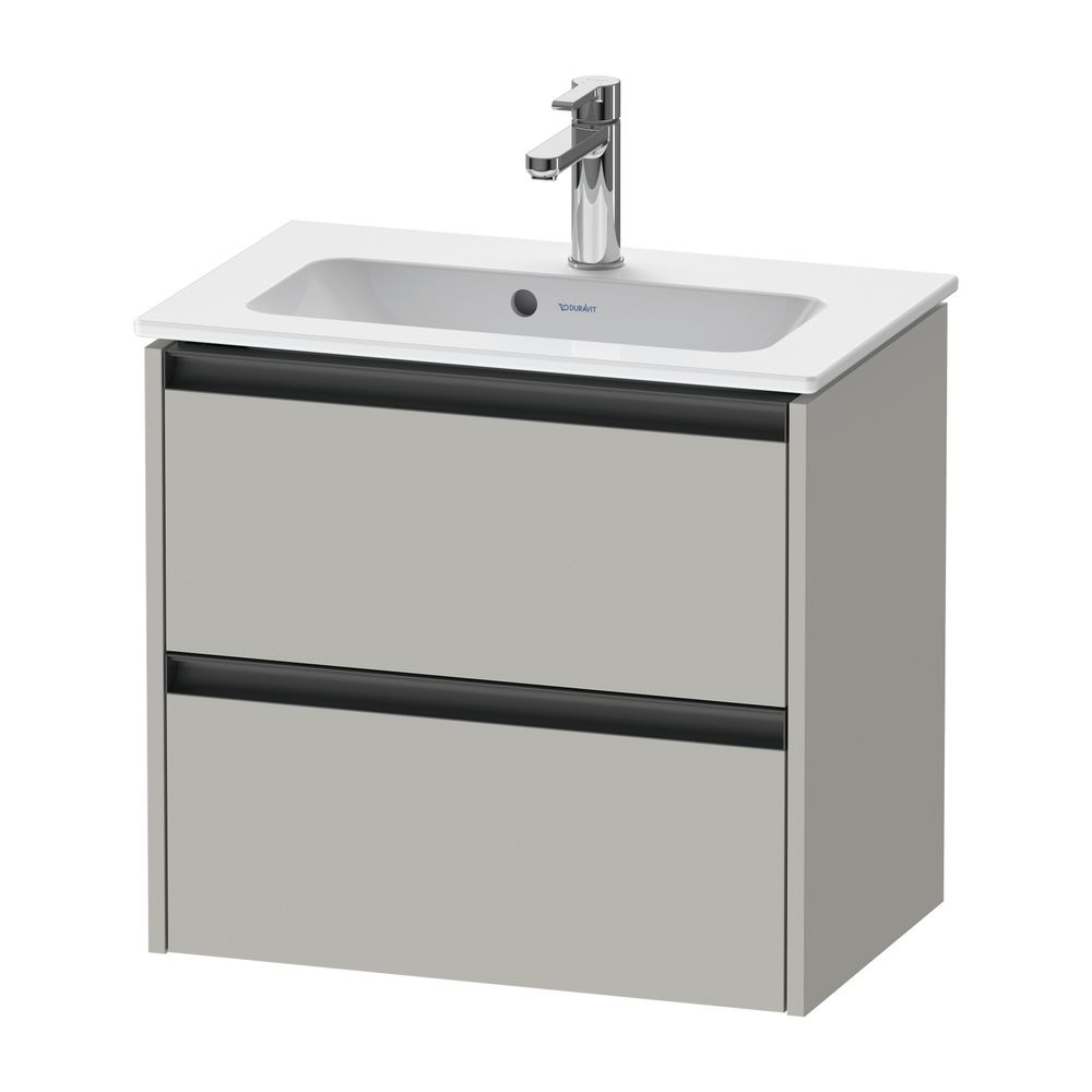 Duravit Ketho.2 Waschtischunterbau wandhäng. 390x610x549mm, Compact, Betongrau... DURAVIT-K25255007070000 4063382812797 (Abb. 2)