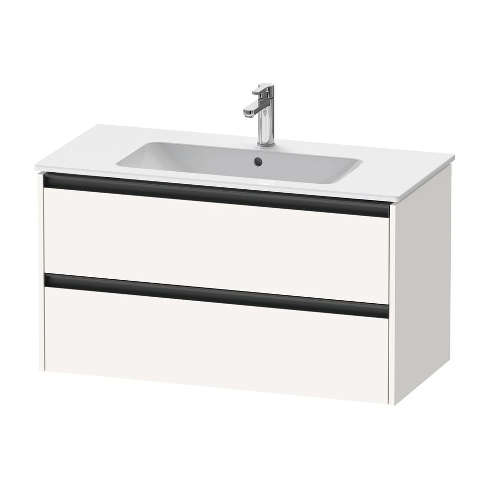 Duravit Ketho.2 Waschtischunterbau wandhäng. 480x1010x550mm, Weiß SM, Griff An... DURAVIT-K25264084840000 4063382817532 (Abb. 2)