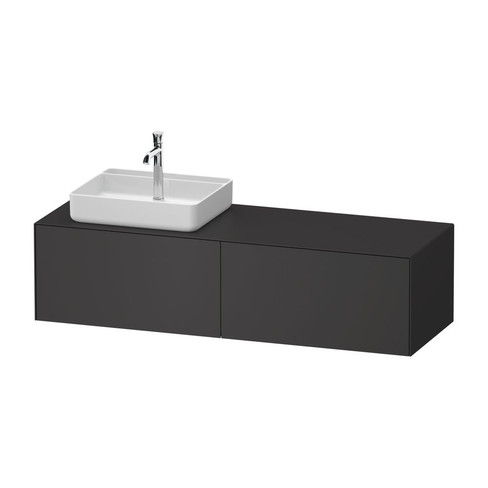 Duravit White Tulip Konsolenwaschtischunterbau wandh. 550x1600x408mm L, Graphi... DURAVIT-WT4864L58580000 4063382904058 (Abb. 2)