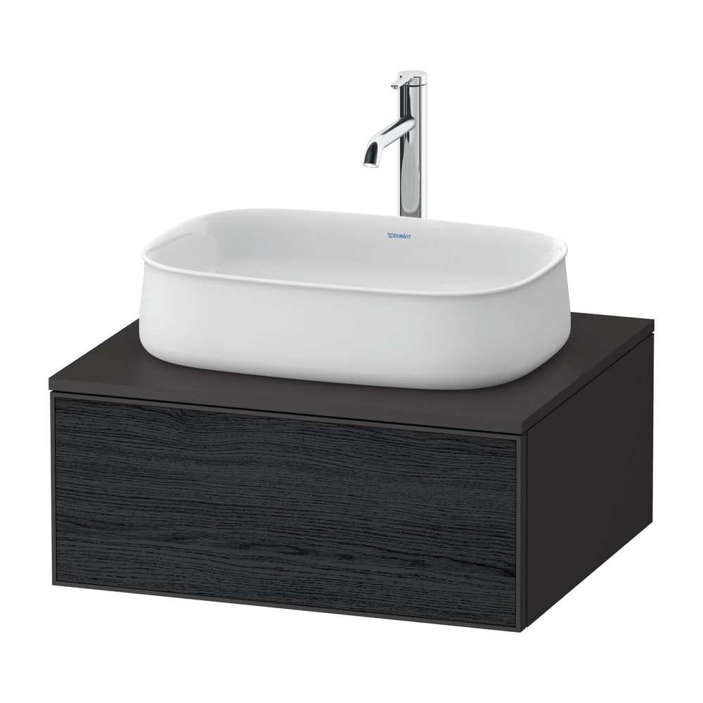 Duravit Zencha Konsolenwaschtischunterbau wandh. 550x650x281mm Eiche Mattschwa... DURAVIT-ZE4810016800000 4063382840349 (Abb. 1)