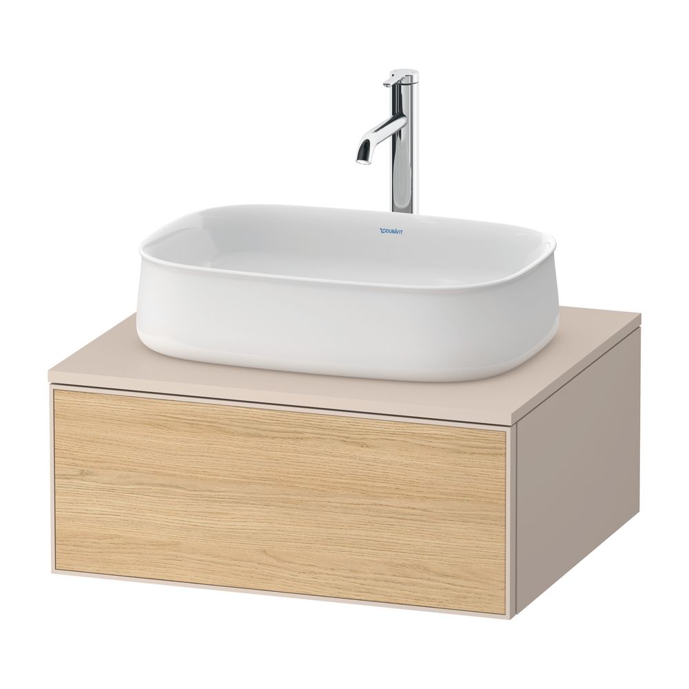 Duravit Zencha Konsolenwaschtischunterbau wandh. 550x650x281mm Natur Eiche Mat... DURAVIT-ZE4810030830000 4063382840363 (Abb. 1)