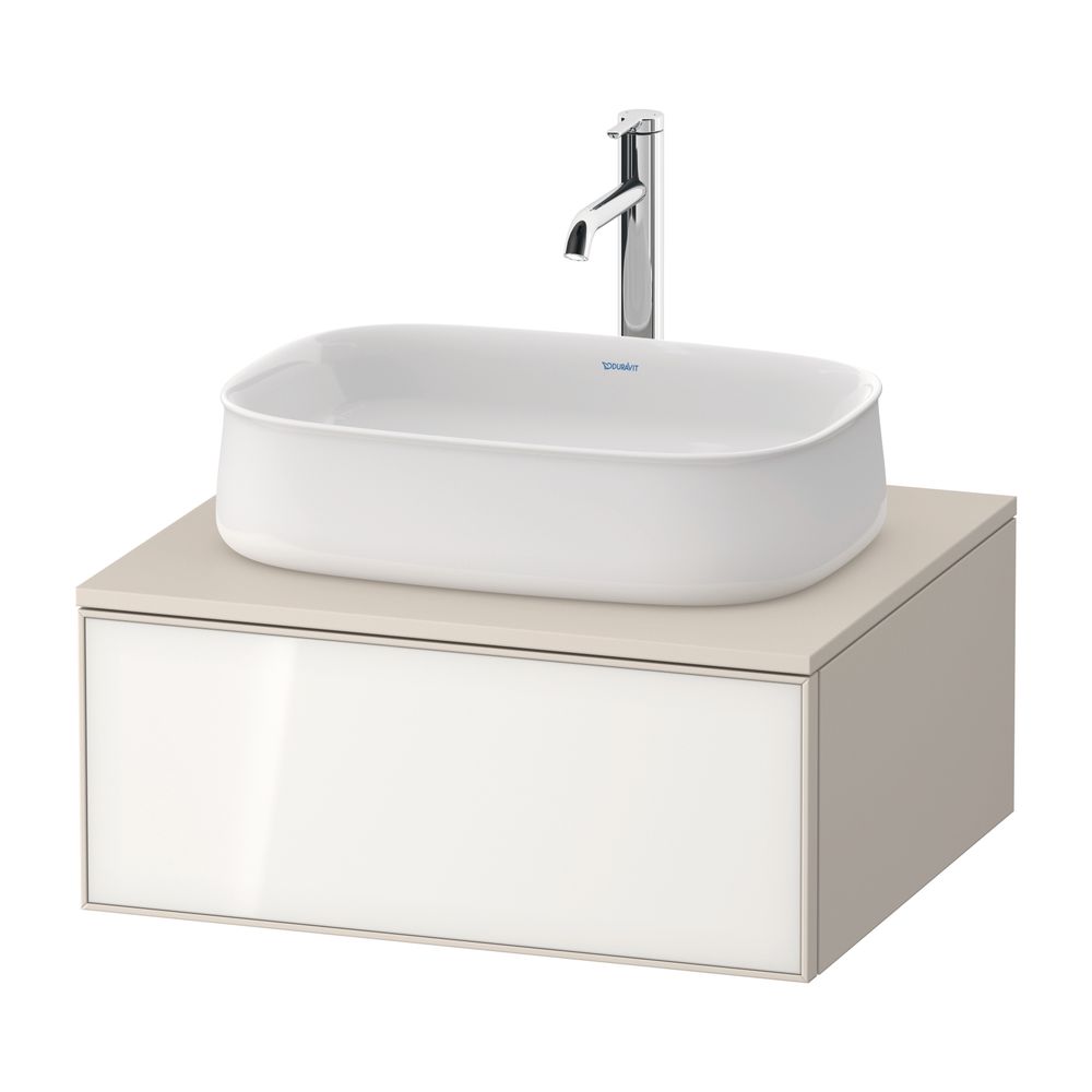 Duravit Zencha Konsolenwaschtischunterbau wandh. 550x650x281mm Weiß, Glas, Kor... DURAVIT-ZE4810064830000 4063382840394 (Abb. 1)