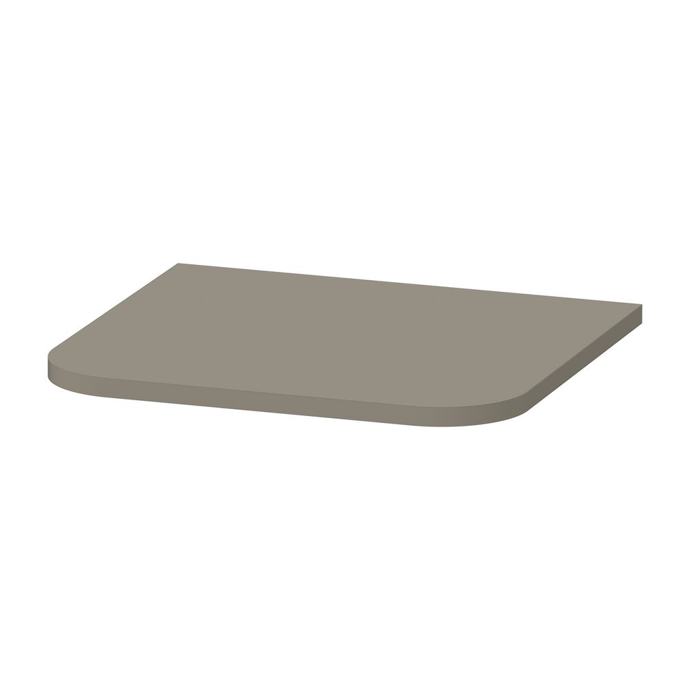 Duravit Happy D.2 Abdeckplatte, Halbrund, 364x403x16mm, Steingrau SDM, mit Befesti... DURAVIT-HP030009292 4063382003713 (Abb. 1)