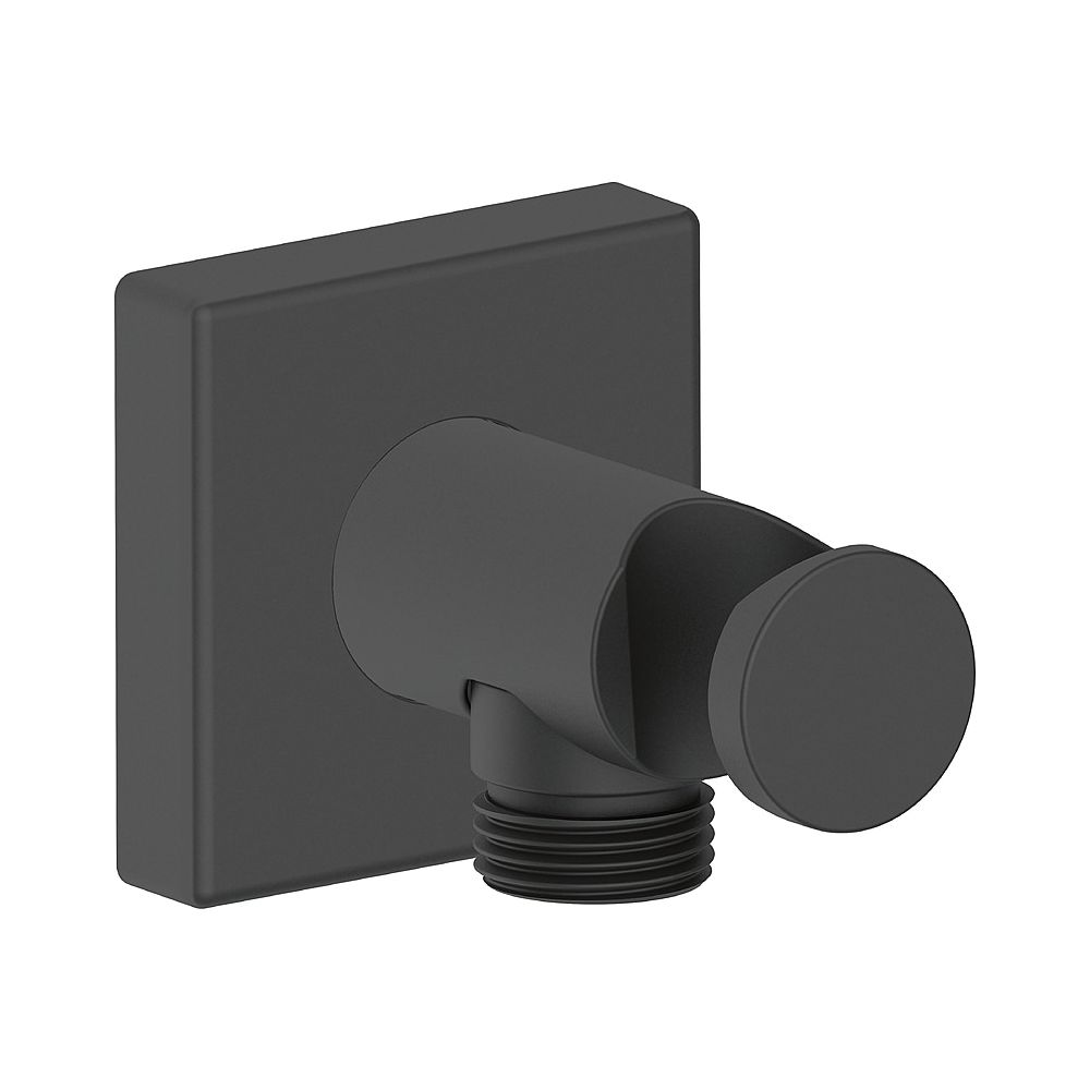 Duravit Wandanschlussbogen 55x102mm, Eckig, Mattschwarz, Rosette eckig, Rückfluss... DURAVIT-UV0630010046 4063382938183 (Abb. 1)