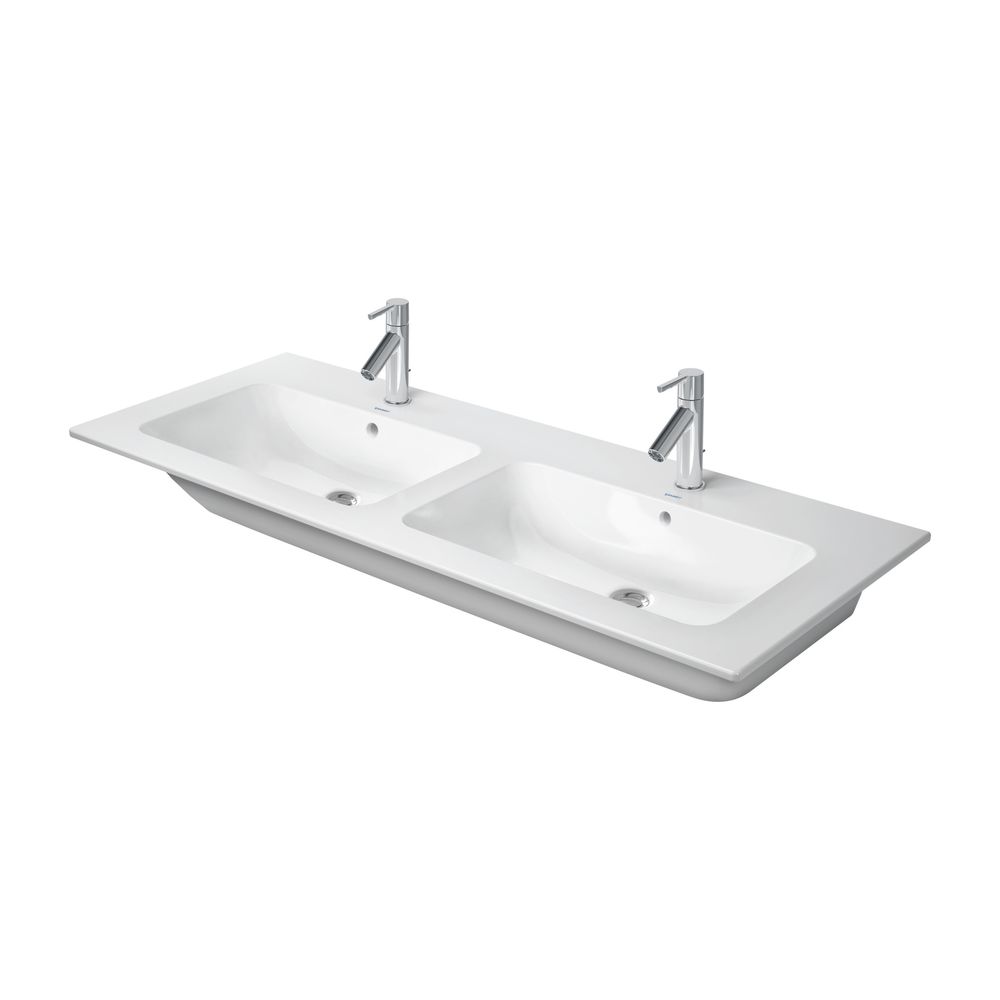Duravit ME by Starck Doppelwaschtisch 490x1300x180mm wh, Weiß SM, Rechteckig, Wond... DURAVIT-23361332001 4053424892955 (Abb. 2)