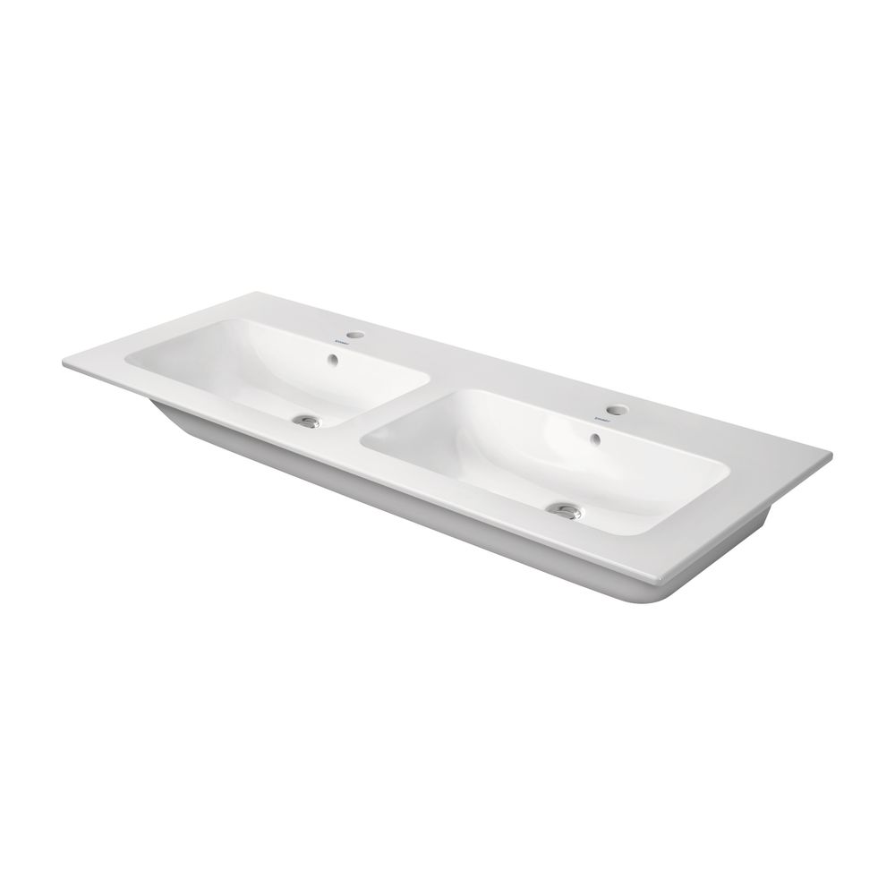 Duravit ME by Starck Doppelwaschtisch 490x1300x180mm wh, Weiß SM, Rechteckig, Wond... DURAVIT-23361332001 4053424892955 (Abb. 3)