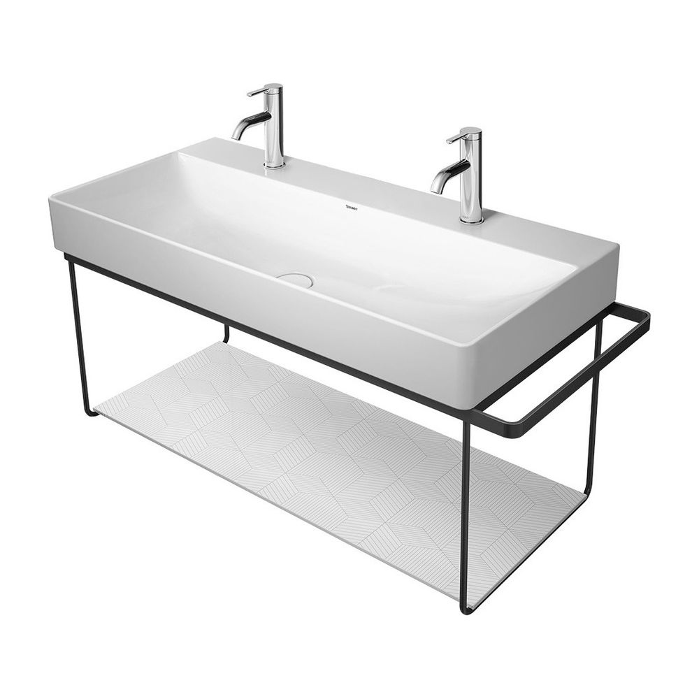 Duravit DuraSquare Metallkonsole 451x1063x400mm, Mattschwarz, unter Waschtisch mit ... DURAVIT-0031044600 4053424418360 (Abb. 3)