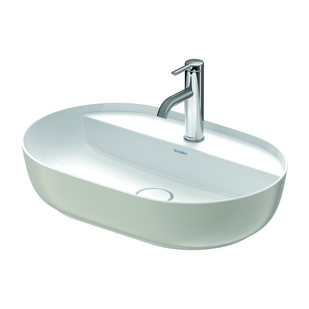 Duravit Luv Aufsatzbecken 600mm Weiß Hochglanz/Grau Seidenmatt WonderGliss DuraCer... DURAVIT-03806023001 4053424442402 (Abb. 6)