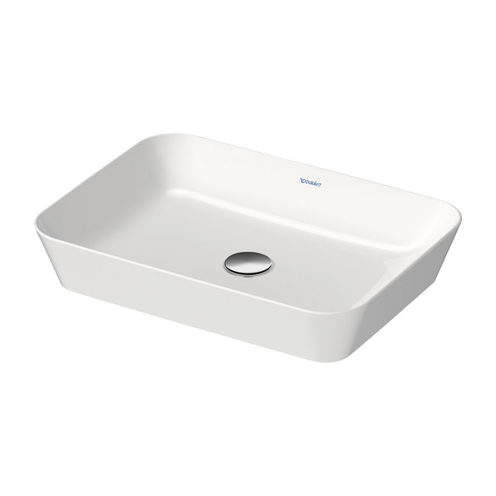 Duravit Cape Cod Aufsatzbecken 550mm, Weiß Hochglanz, DuraCeram, Rechteckig, ohne Ü... DURAVIT-2347550000 4053424587608 (Abb. 5)