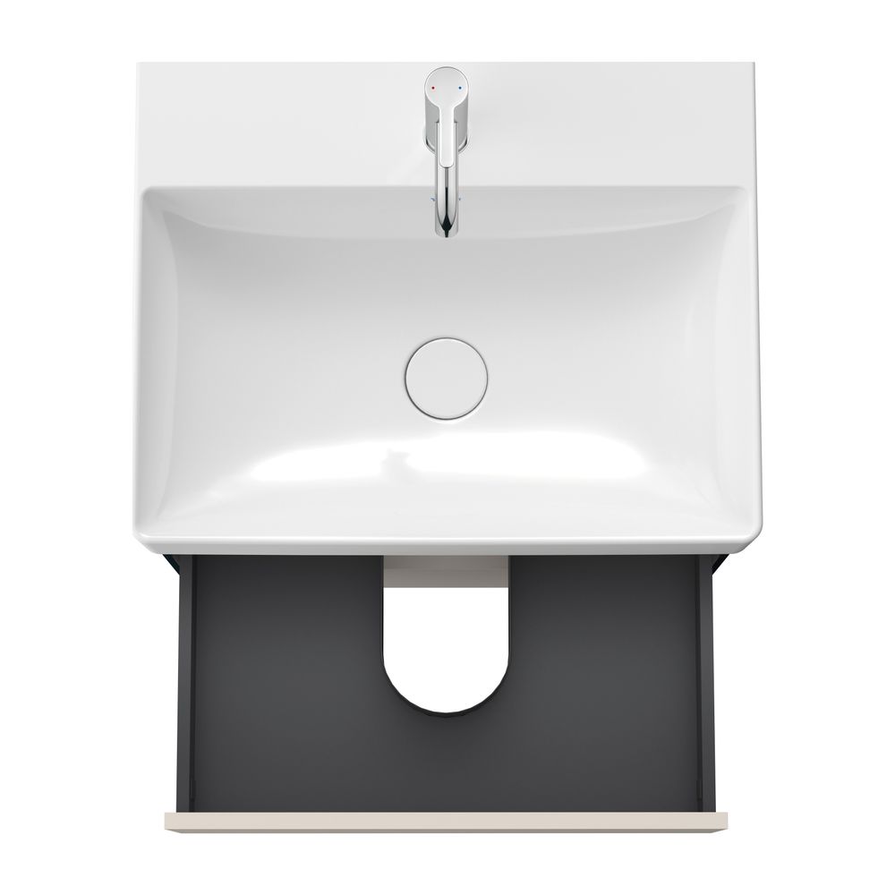 Duravit XSquare Waschtischunterbau wandhäng. 460x584x397mm Taupe Matt, Grifflos, 2... DURAVIT-XS416109191 4053424523705 (Abb. 5)