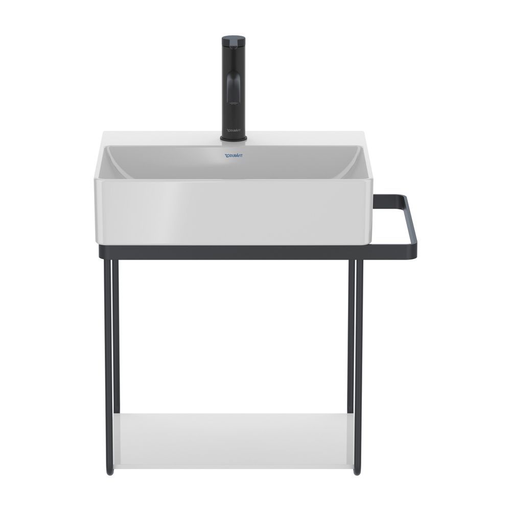 Duravit DuraSquare Metallkonsole 451x665x400mm, Mattschwarz, unter Waschtisch mit H... DURAVIT-0031024600 4053424418230 (Abb. 2)