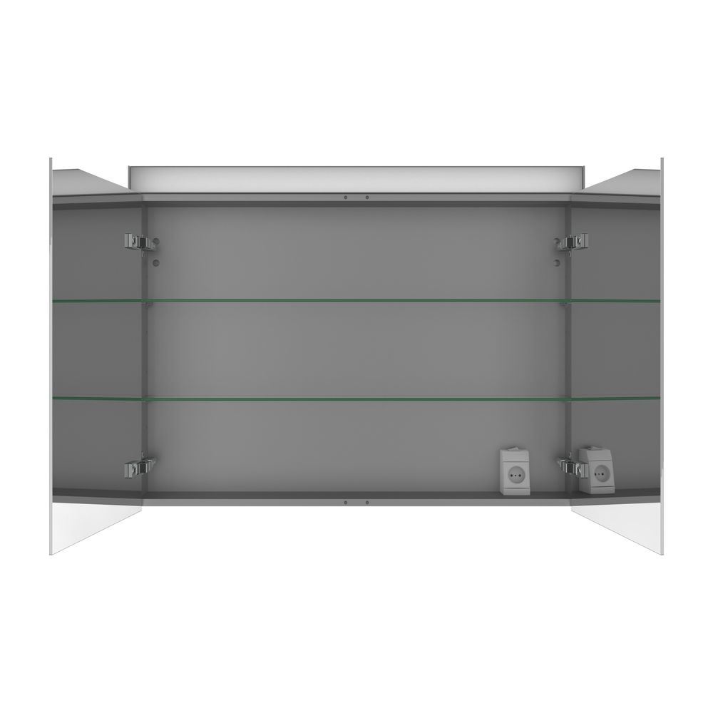 Duravit Better Spiegelschrank mit Licht Wandmontage 148x1010x760mm, Neutral, 2 Tü... DURAVIT-LM7832000002 4053424468099 (Abb. 7)