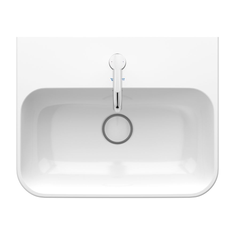 Duravit Happy D.2 Plus Aufsatzbecken 500mm, Weiß Hochglanz, WonderGliss, rechteck... DURAVIT-23605000001 4053424896830 (Abb. 11)