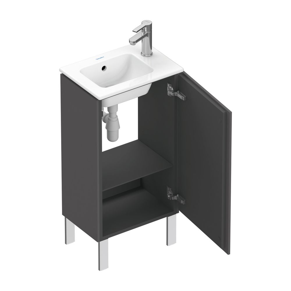 Duravit L-Cube Waschtischunterbau bodenstehend 294x420x704mm, R Graphit Matt/ Grif... DURAVIT-LC6273R4949 4053424130279 (Abb. 8)