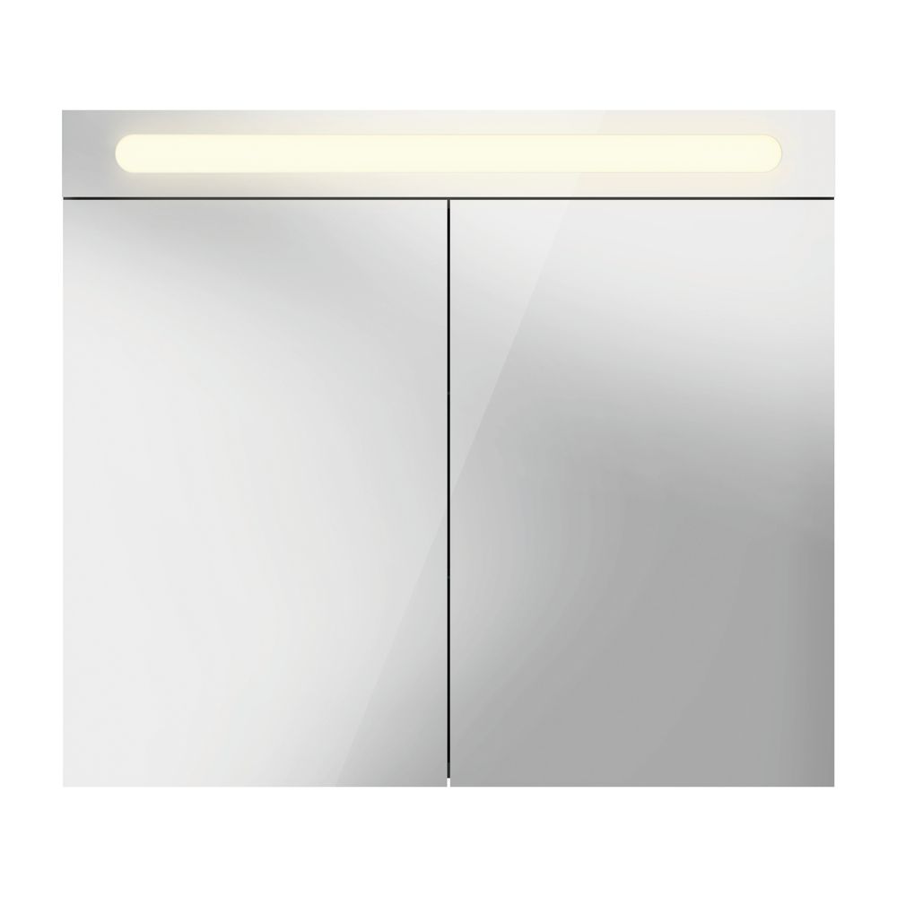 Duravit No.1 Spiegelschrank Wandmontage 148x800x700mm, Weiß, 2 Türen L/R, 2 G... DURAVIT-N17921000000000 4063382219756 (Abb. 12)