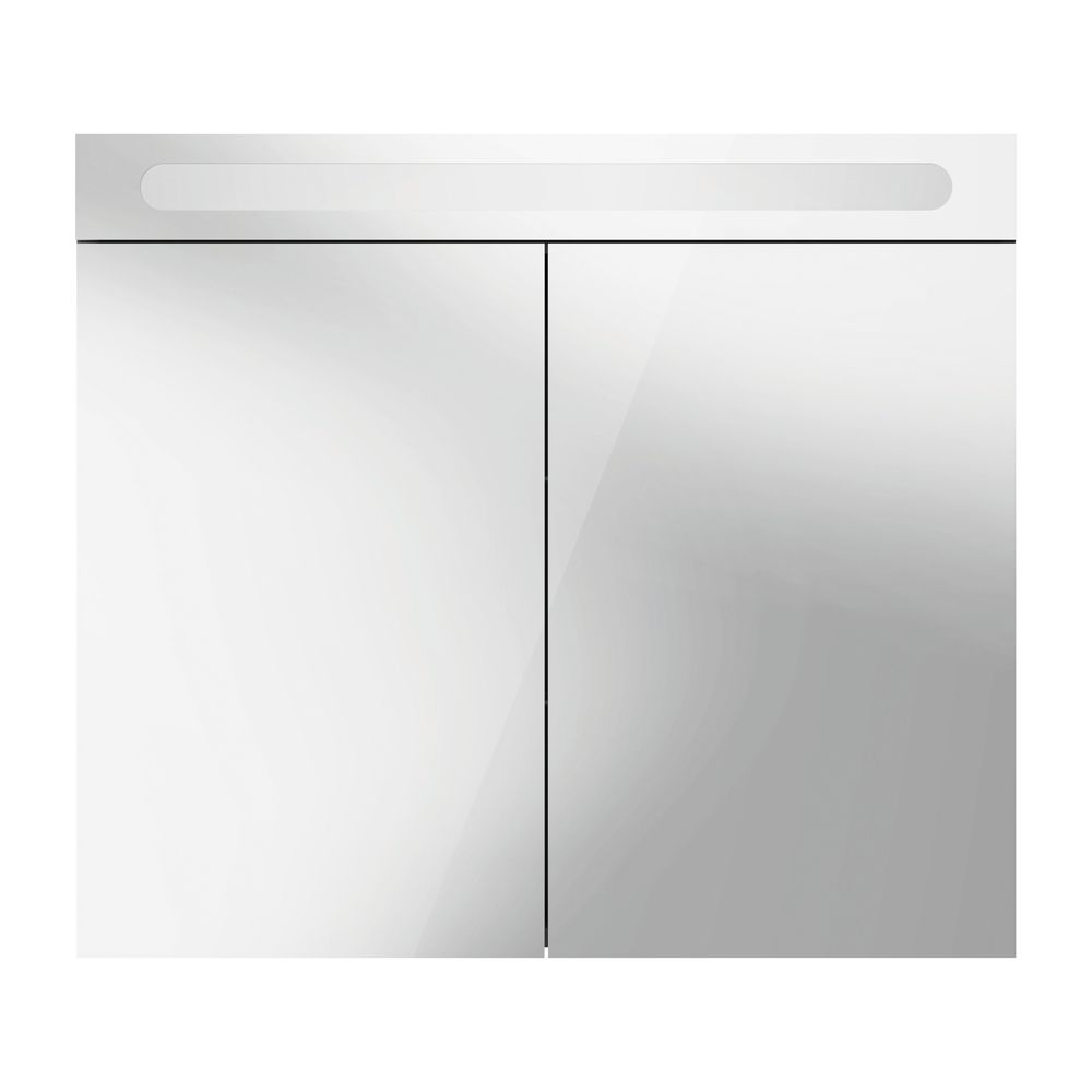 Duravit No.1 Spiegelschrank Wandmontage 148x800x700mm, Weiß, 2 Türen L/R, 2 G... DURAVIT-N17921000000000 4063382219756 (Abb. 11)