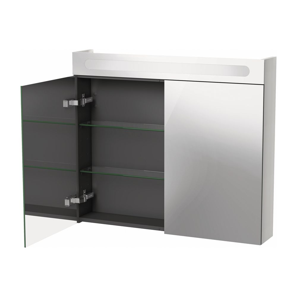 Duravit No.1 Spiegelschrank Wandmontage 148x800x700mm, Weiß, 2 Türen L/R, 2 G... DURAVIT-N17921000000000 4063382219756 (Abb. 14)