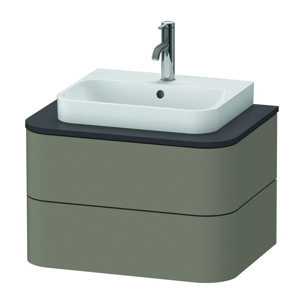 Duravit Happy D.2 Konsolenwaschtischunterbau wandh. 480x650x408mm ohne KSP Steingr... DURAVIT-HP496009292 4053424869148 (Abb. 2)