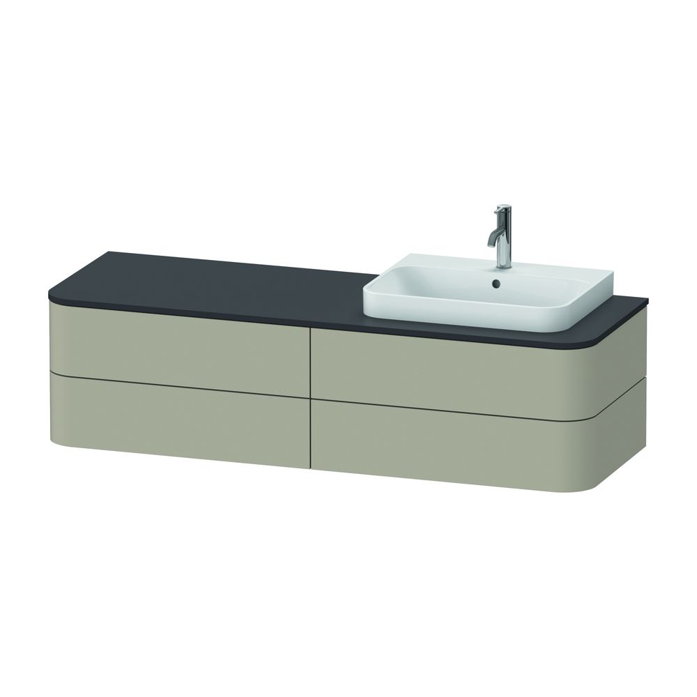 Duravit Happy D.2 Konsolenwaschtischunterbau wandh 550x1600x408mm R, Taupe SDM... DURAVIT-HP4963R60600010 4063382310798 (Abb. 2)