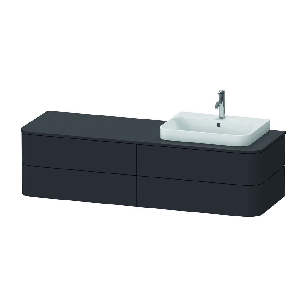 Duravit Happy D.2 Konsolenwaschtischunterbau wandhäng. 550x1600x408mm R, Graphit S... DURAVIT-HP4973R8080 4053424869872 (Abb. 2)