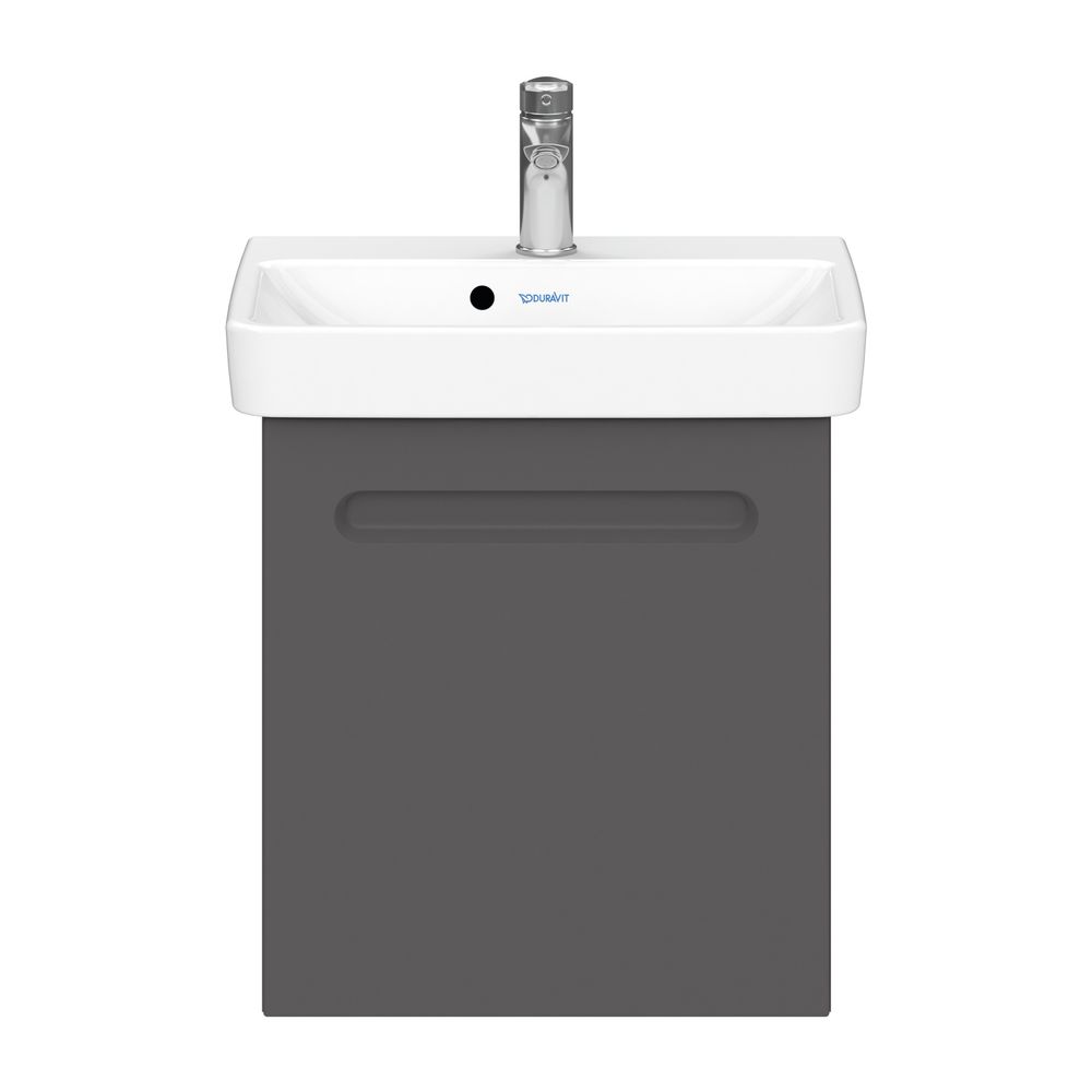 Duravit No.1 Waschtischunterbau wandhängend 386x440x478mm L Graphit Matt Folie... DURAVIT-N14267L49490000 4063382802057 (Abb. 9)