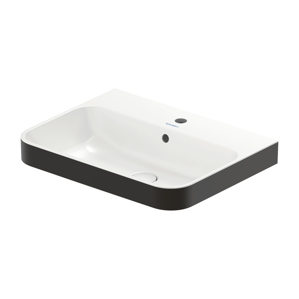 Duravit Happy D.2 Plus Aufsatzbecken 600mm, Weiß, WonderGliss, Rechteckig, mit HLB... DURAVIT-23606061001 4053424897004 (Abb. 9)