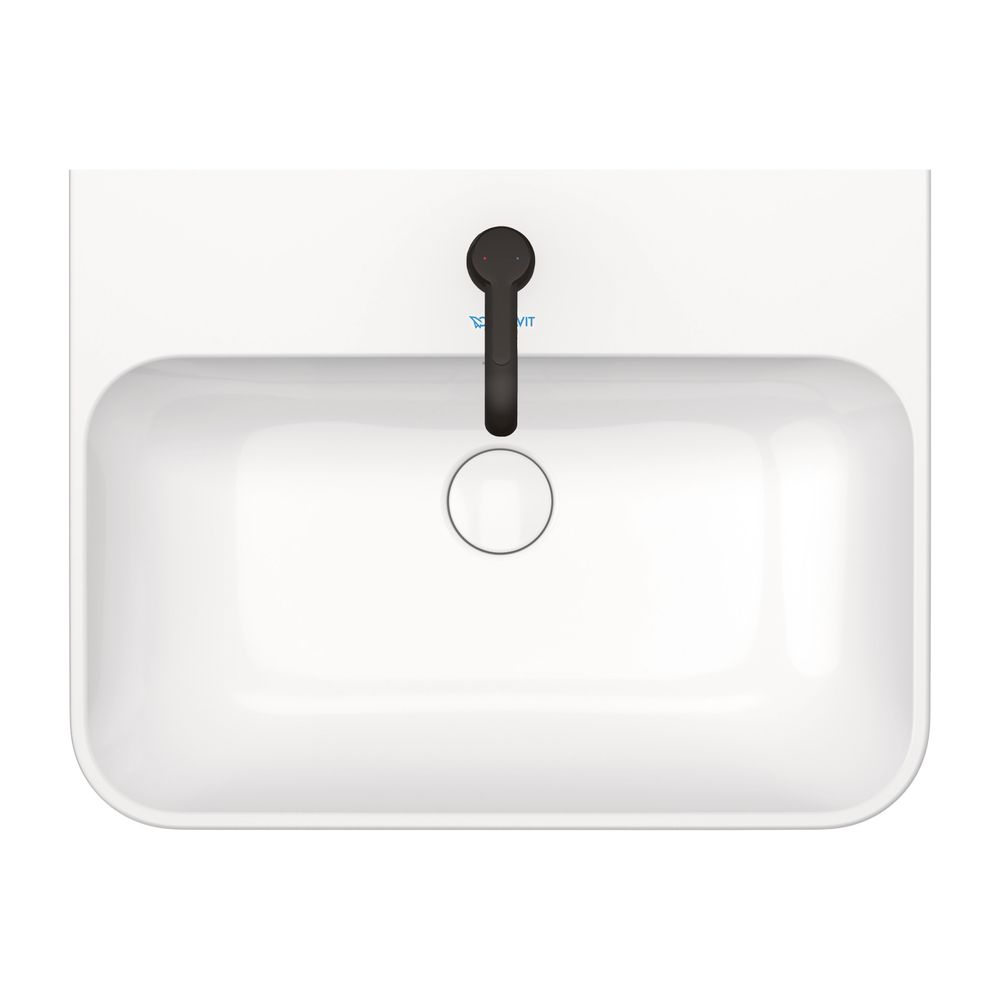 Duravit Happy D.2 Plus Aufsatzbecken 600mm, Weiß, WonderGliss, Rechteckig, mit HLB... DURAVIT-23606061001 4053424897004 (Abb. 8)