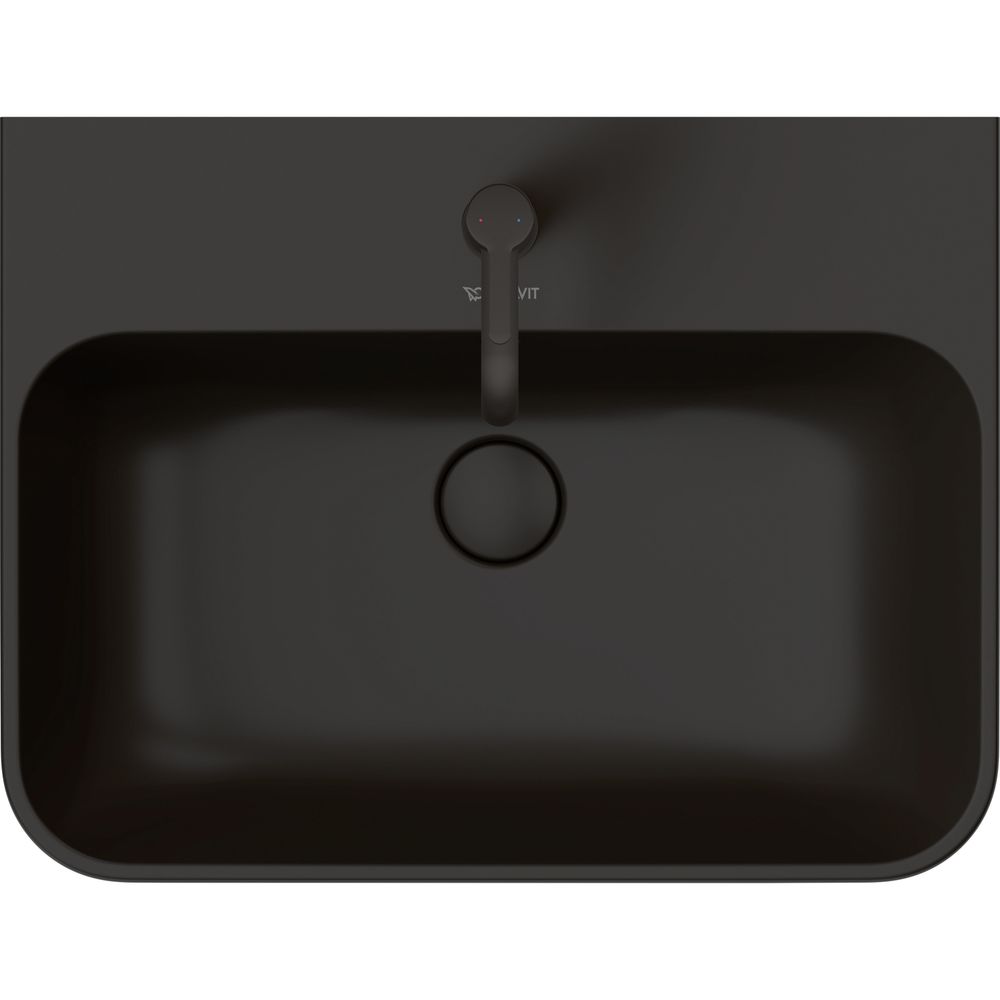 Duravit Happy D.2 Plus Aufsatzbecken 600mm, Anthrazit Matt, WonderGliss, rechtecki... DURAVIT-23606013001 4053424702261 (Abb. 3)