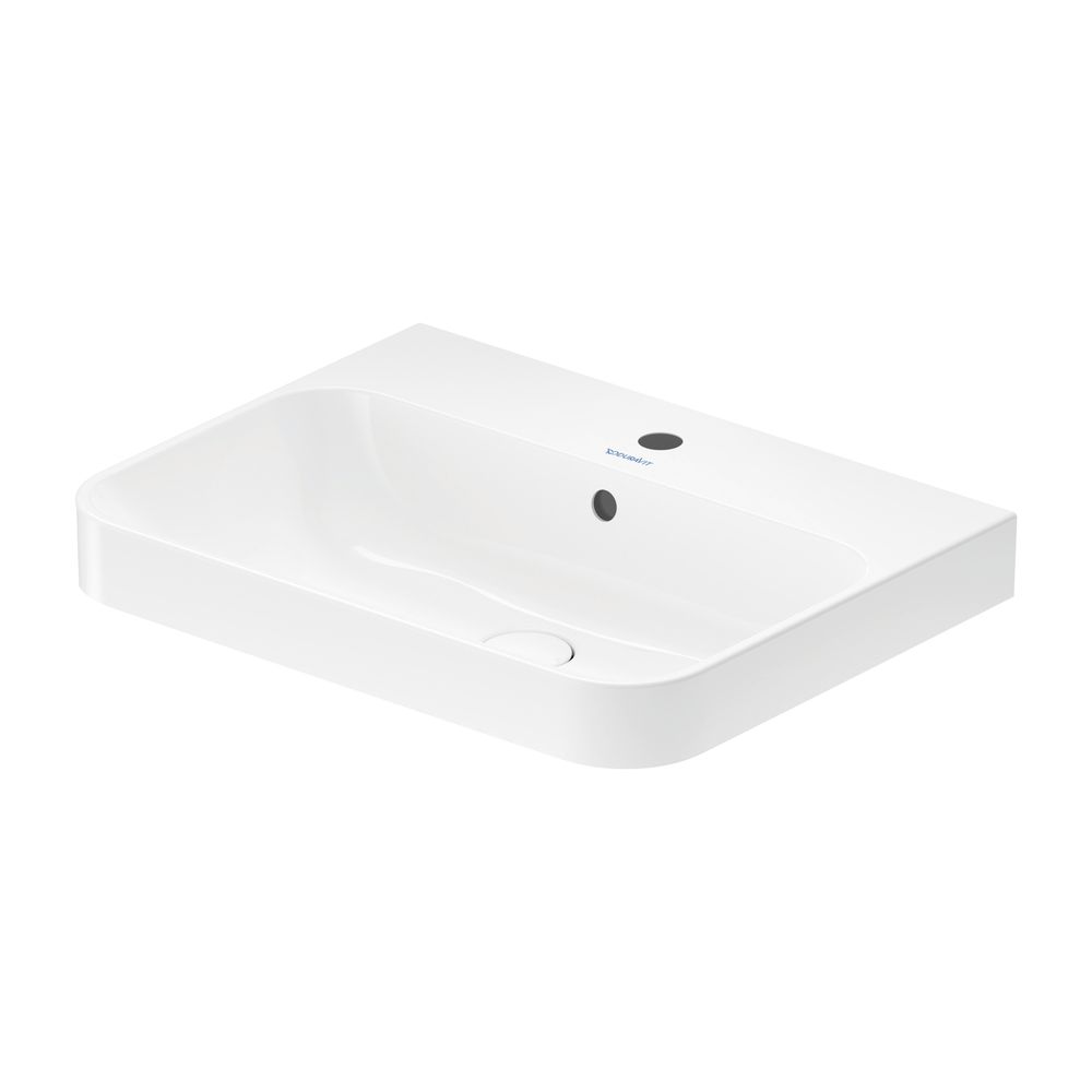 Duravit Happy D.2 Plus Aufsatzbecken 600mm, Weiß Hochglanz, WonderGliss, rechtecki... DURAVIT-23606000001 4053424896939 (Abb. 8)