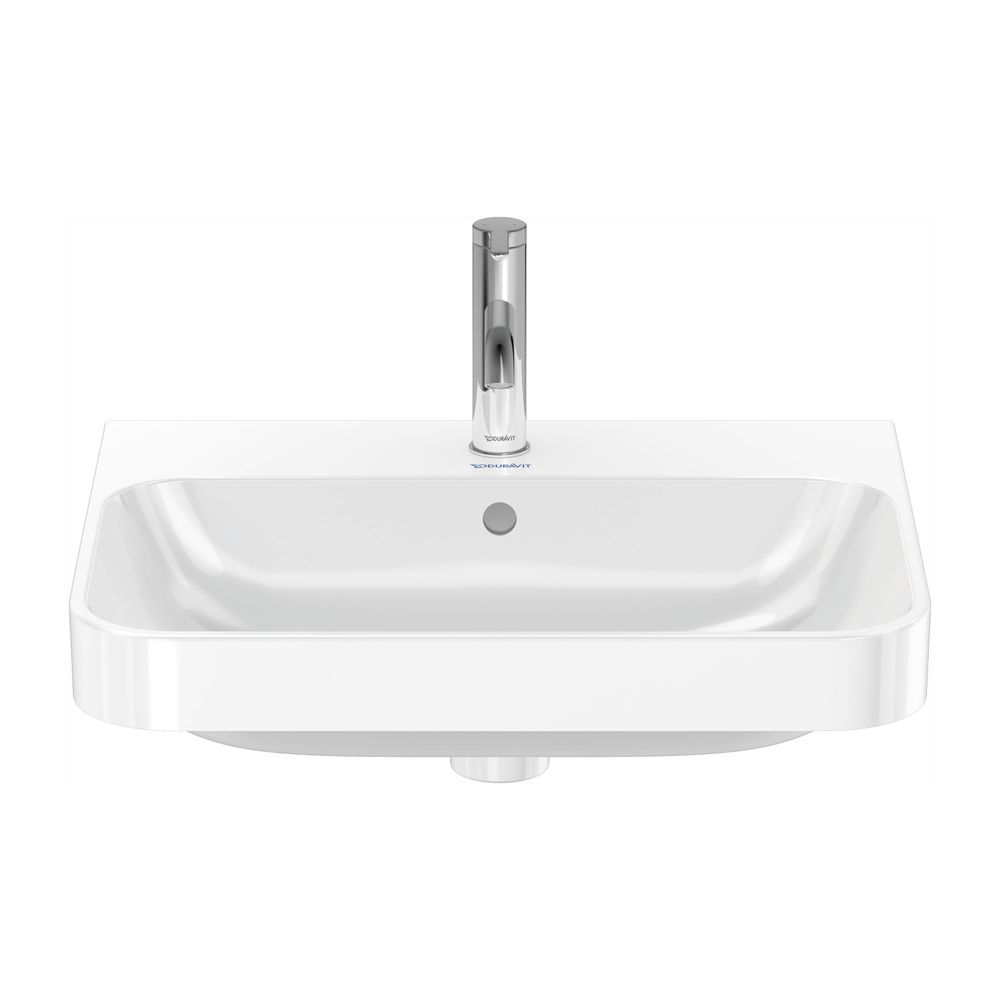 Duravit Happy D.2 Plus Aufsatzbecken 600mm, Weiß Hochglanz, WonderGliss, rechtecki... DURAVIT-23606000001 4053424896939 (Abb. 7)