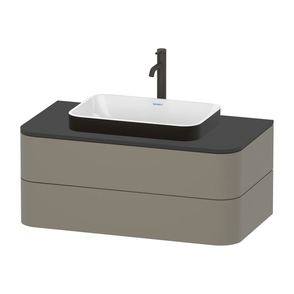 Duravit Happy D.2 Plus Aufsatzbecken 600mm, Weiß Hochglanz/Anthrazit Matt, WonderG... DURAVIT-23596061001 4053424896823 (Abb. 7)