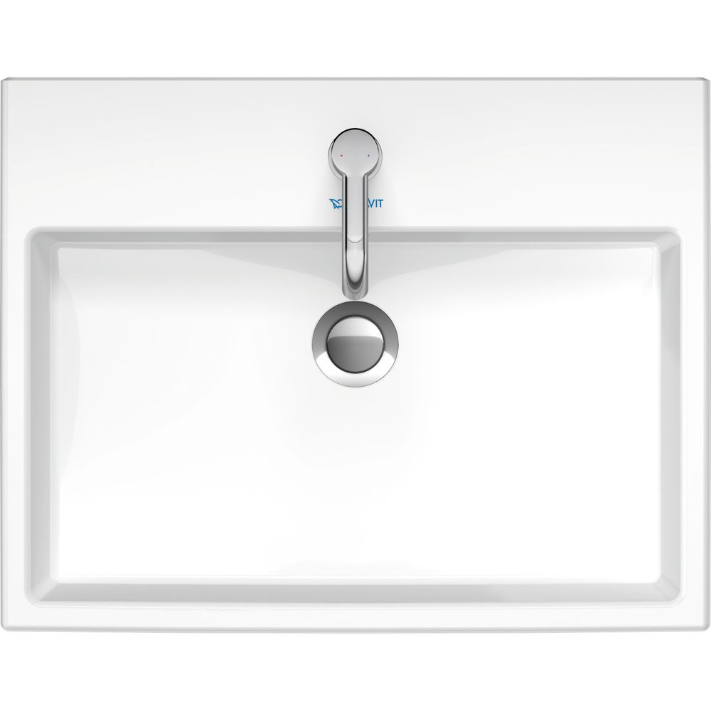 Duravit Vero Air Aufsatzbecken 600mm, Weiß Hochglanz, Rechteckig, mit HLB, mit Über... DURAVIT-2352600000 4053424139500 (Abb. 8)