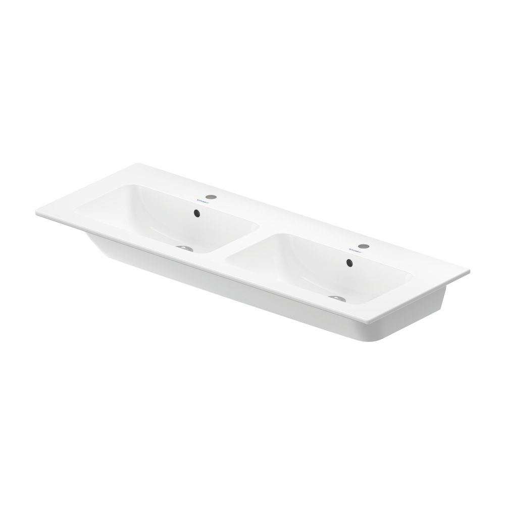 Duravit ME by Starck Doppelwaschtisch 490x1300x180mm wh, Weiß Hochglanz, Rechtecki... DURAVIT-2336130000 4053424121062 (Abb. 27)