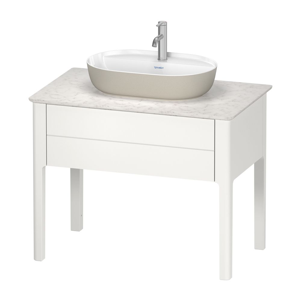 Duravit Luv Aufsatzbecken 600mm Weiß Hochglanz/Grau Seidenmatt WonderGliss DuraCer... DURAVIT-03806023001 4053424442402 (Abb. 3)