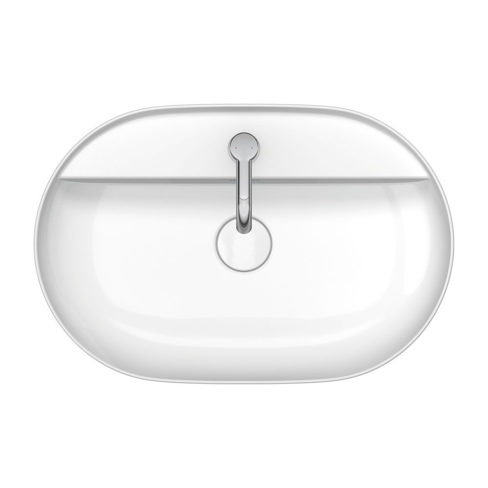 Duravit Luv Aufsatzbecken 600mm, Weiß Hochglanz, WonderGliss, DuraCeram, Oval, mi... DURAVIT-03806000001 4053424177175 (Abb. 30)