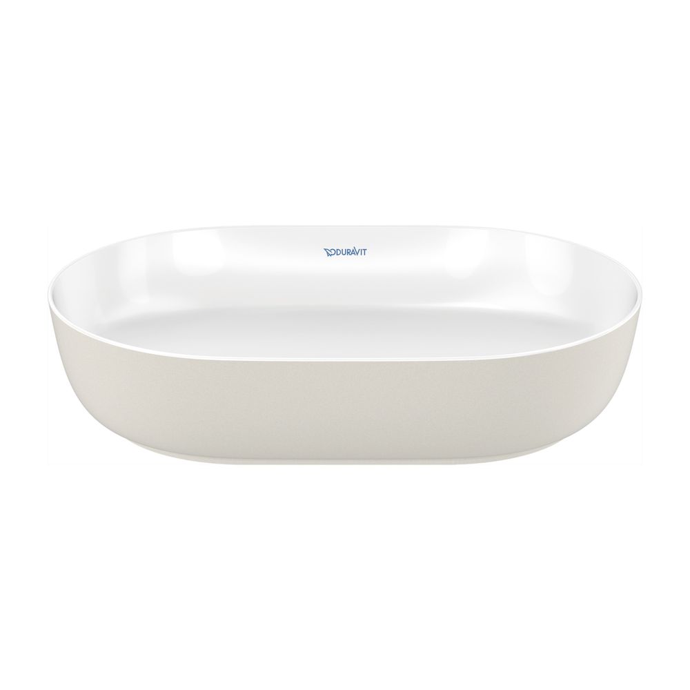 Duravit Luv Aufsatzbecken 600mm Weiß Hochglanz/Grau Seidenmatt, WonderGliss, DuraC... DURAVIT-03796023001 4053424442341 (Abb. 4)