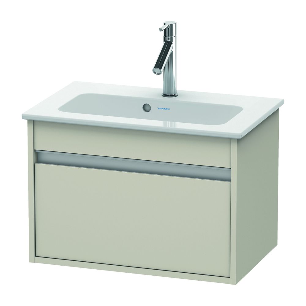 Duravit Ketho Waschtischunterbau wandh. 385x600x410mm, Compact Taupe Matt, Griffle... DURAVIT-KT642209191 4053424477220 (Abb. 1)