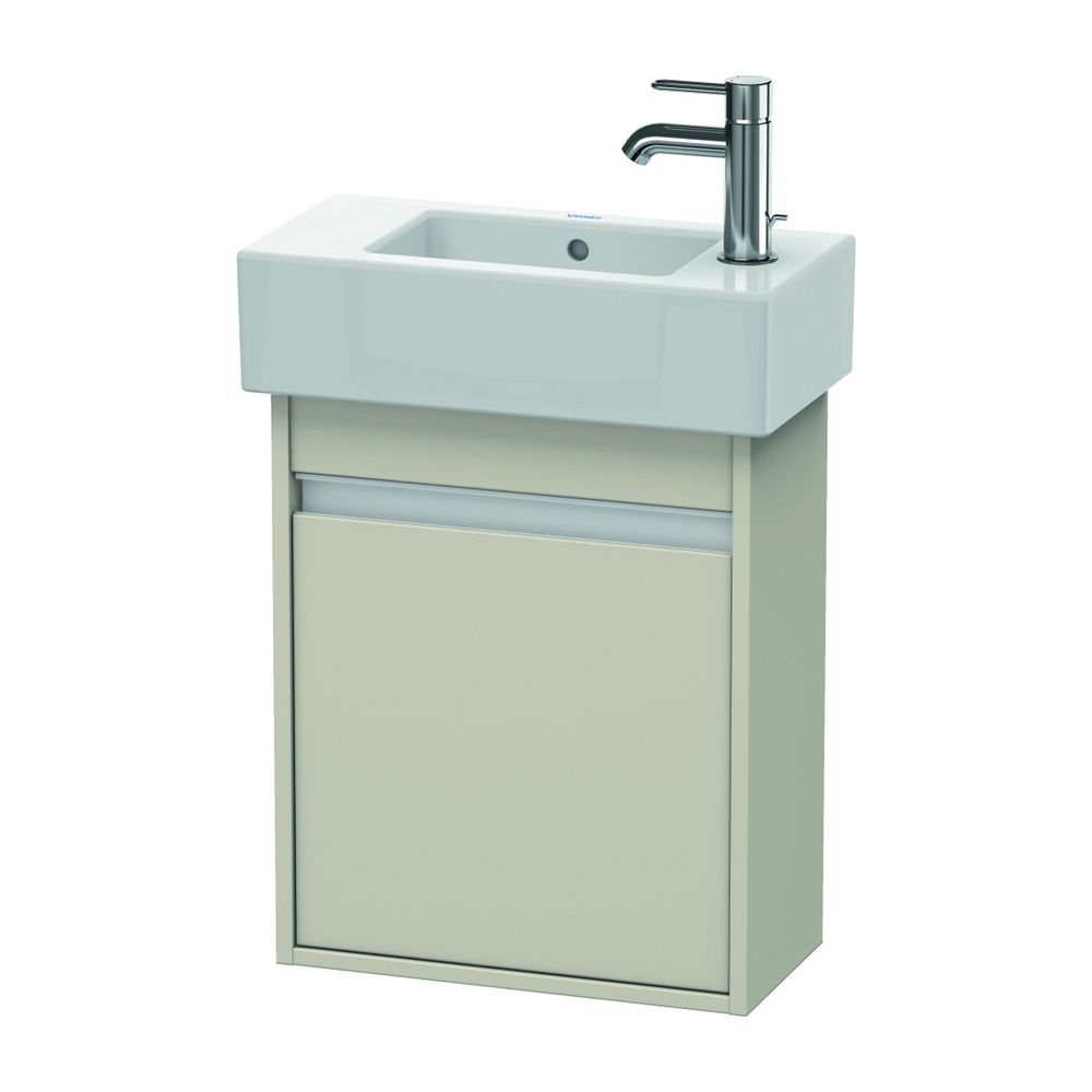 Duravit Ketho Waschtischunterbau wandh. 225x450x550mm, L, Taupe Matt, Griffleiste ... DURAVIT-KT6629L9191 4053424337876 (Abb. 1)