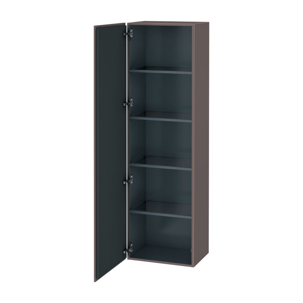 Duravit L-Cube Hochschrank Echtholzfurnier 363x500x1760mm, Basalt Matt, 1 Tür L, G... DURAVIT-LC1181L4343 4053424302089 (Abb. 2)
